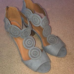 Baby blue heels